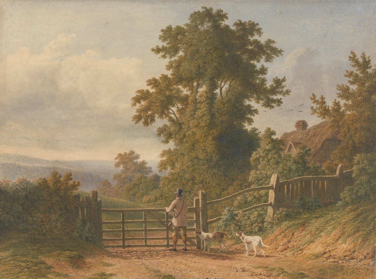 Jager en Zijn Honden door Patrick Nasmyth
