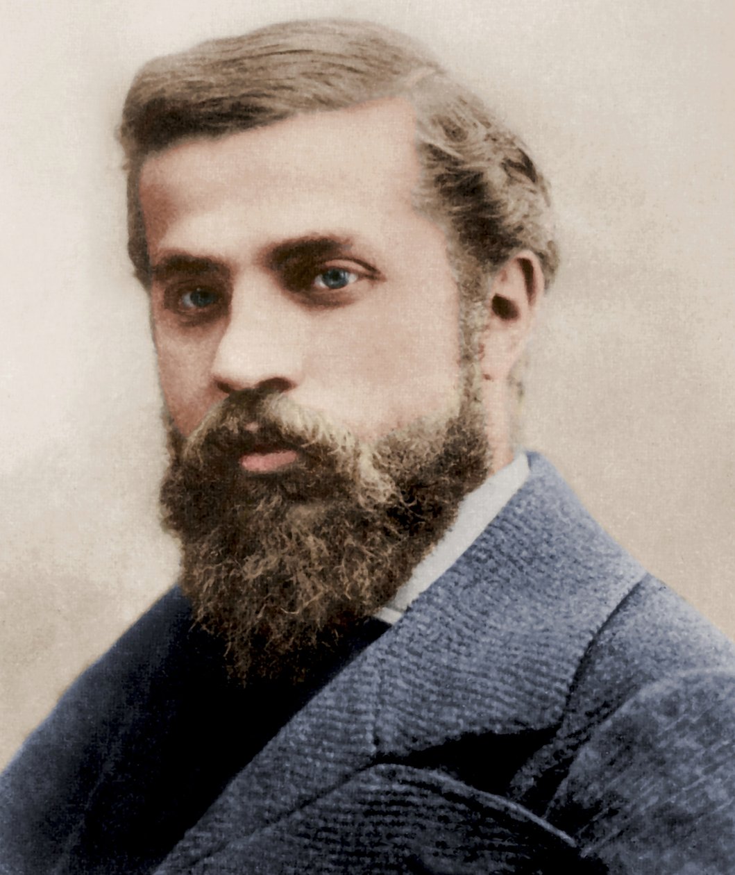 Portret van Antoni Gaudi, ca. 1878 door Pau Audouard