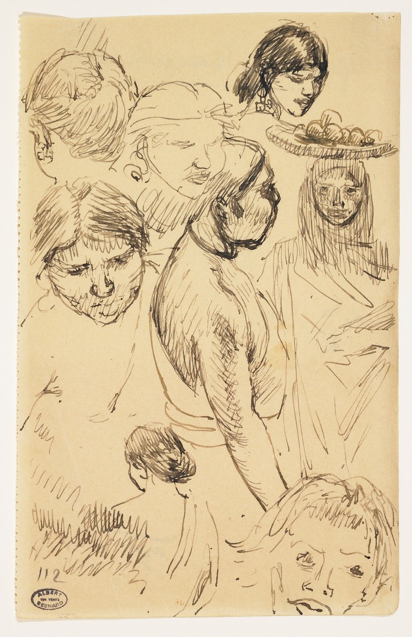 Studies van vrouwen door Paul Albert Besnard