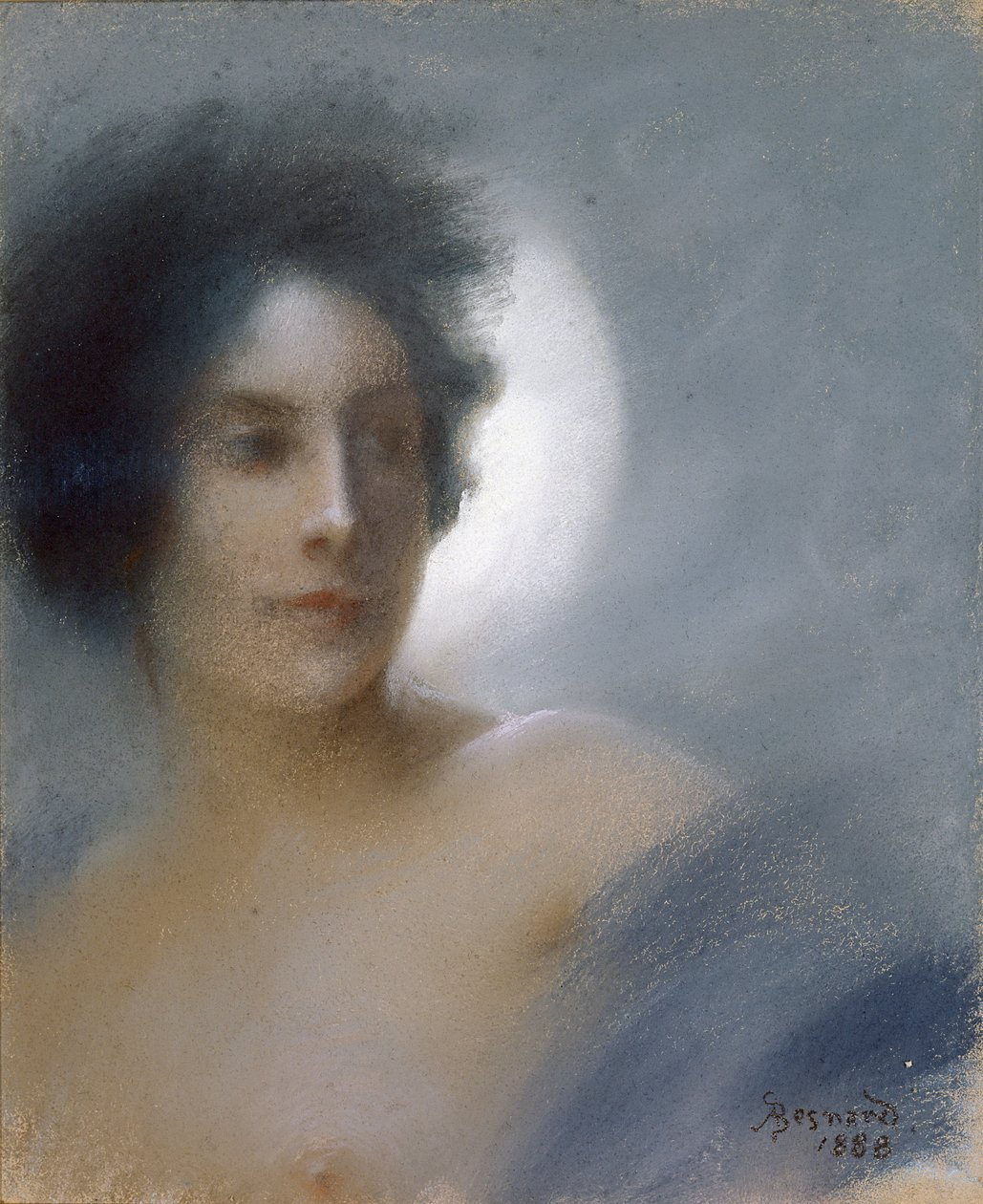 Vrouw met een halve maan of, De zonsverduistering, 1888 door Paul Albert Besnard