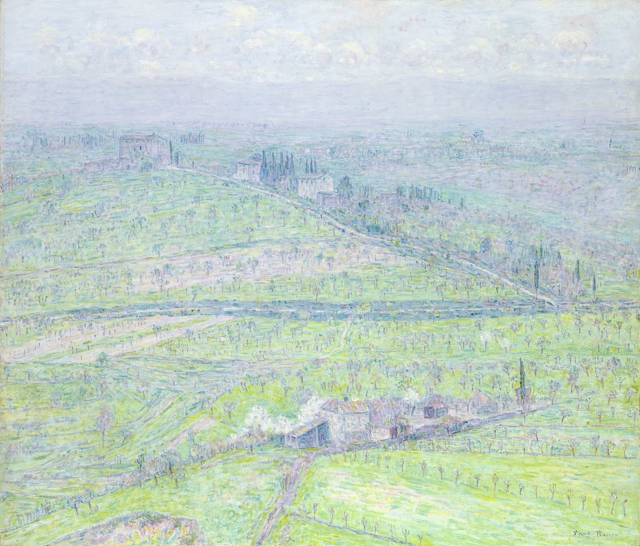 Toscaanse landschap door Paul Baum
