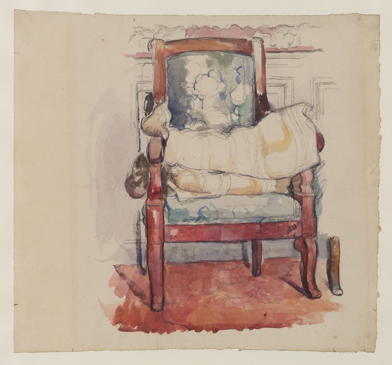 Armstoel, 1885-90 door Paul Cézanne