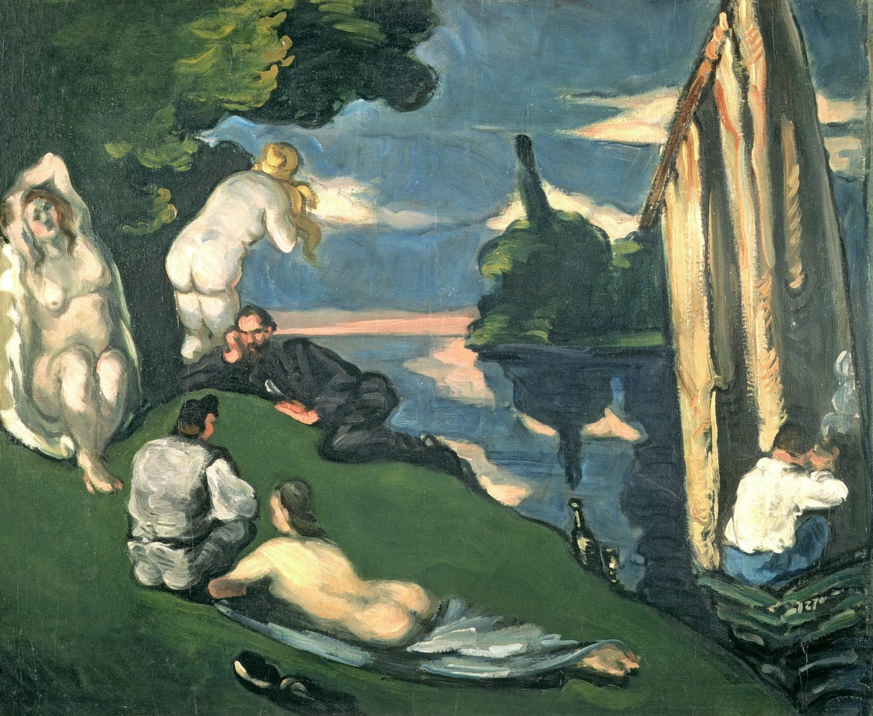 Pastoraal, of idylle door Paul Cézanne
