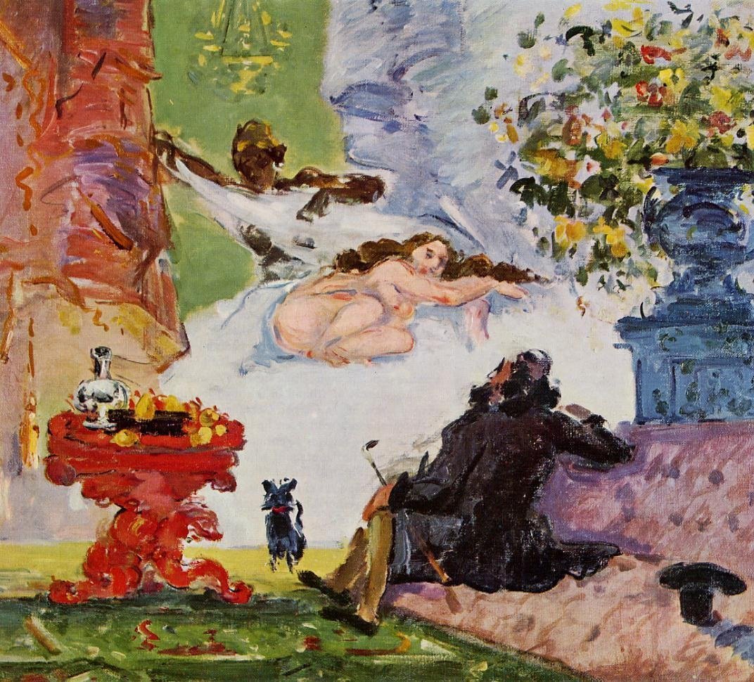 Een moderne Olympia door Paul Cézanne