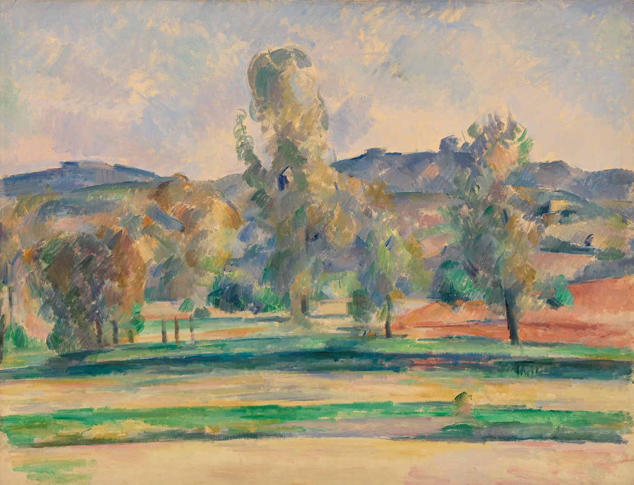 Herfstlandschap, 1883-85 door Paul Cézanne