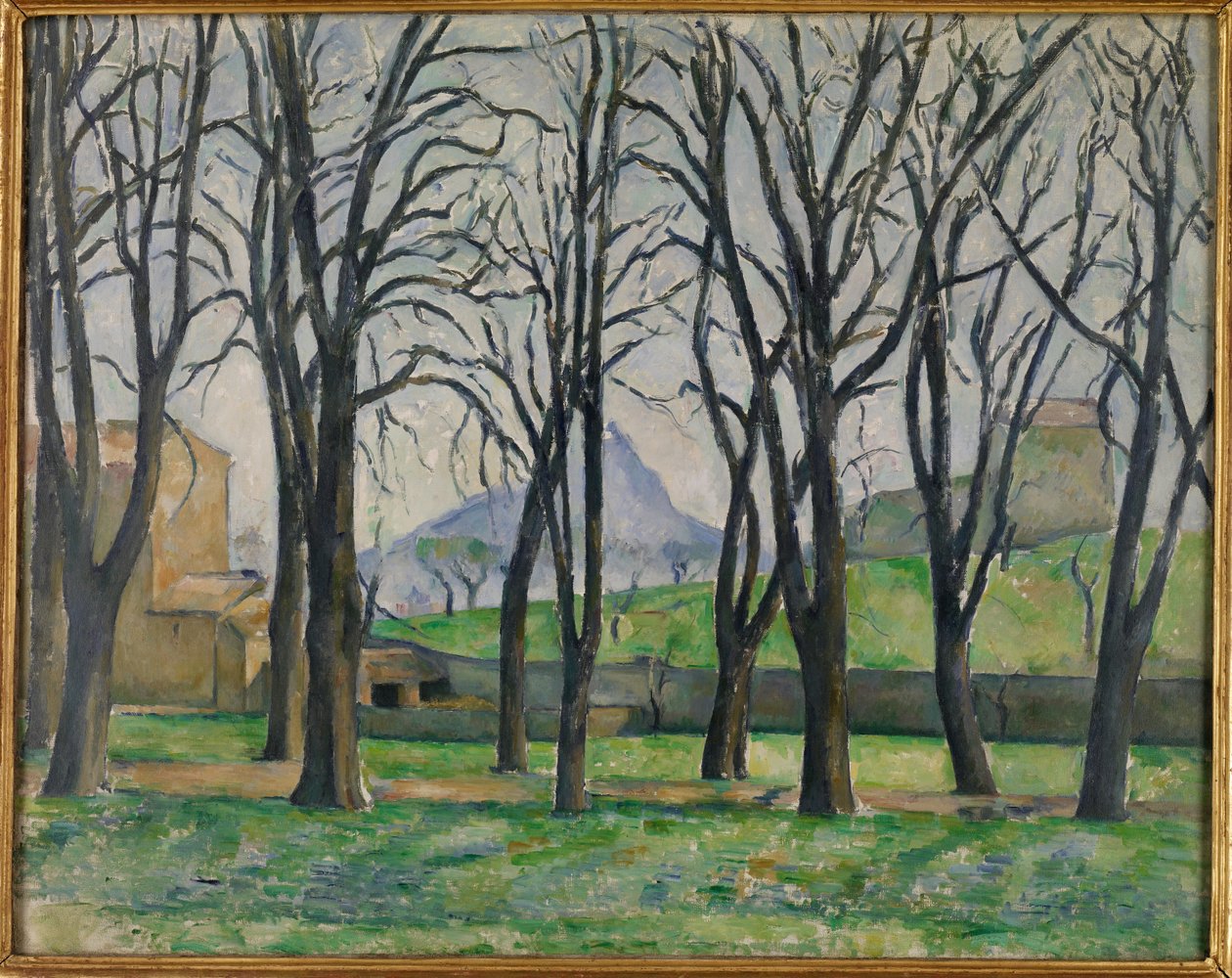 Kastanjebomen bij Jas de Bouffan, c.1885-86 door Paul Cézanne