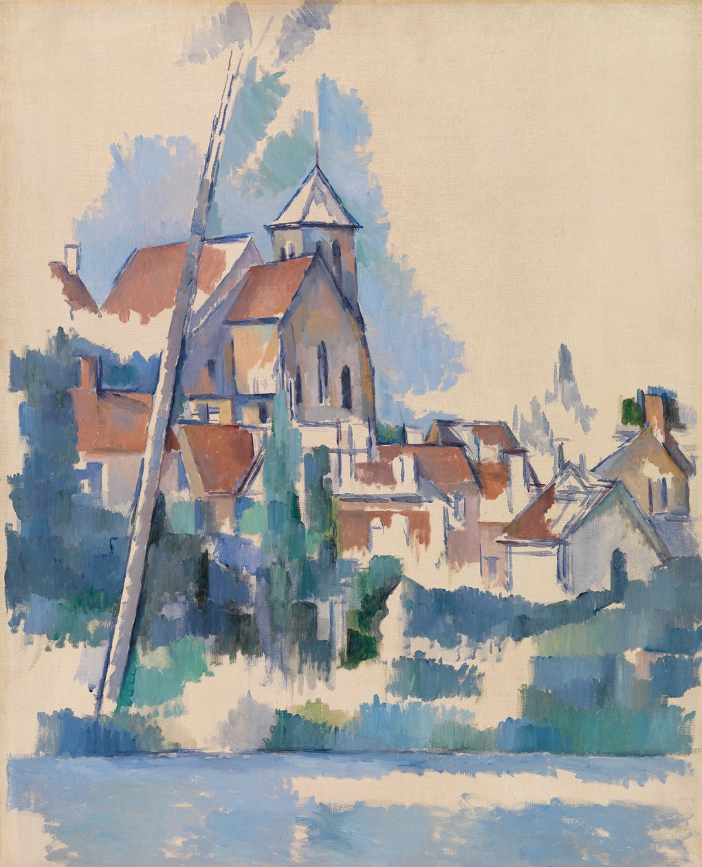 Kerk in Montigny-sur-Loing, 1898 door Paul Cézanne