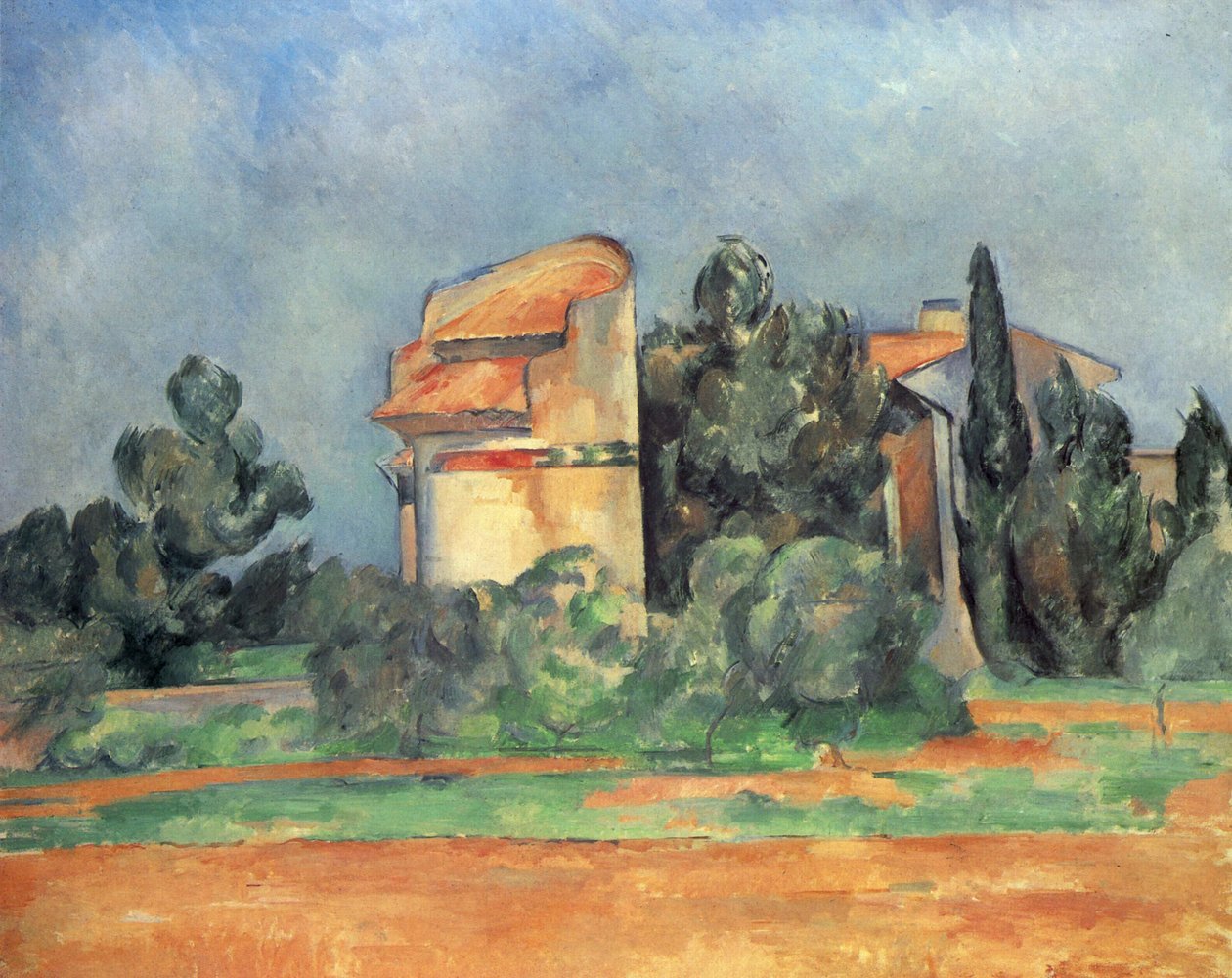 De duiventil in Bellevue door Paul Cézanne