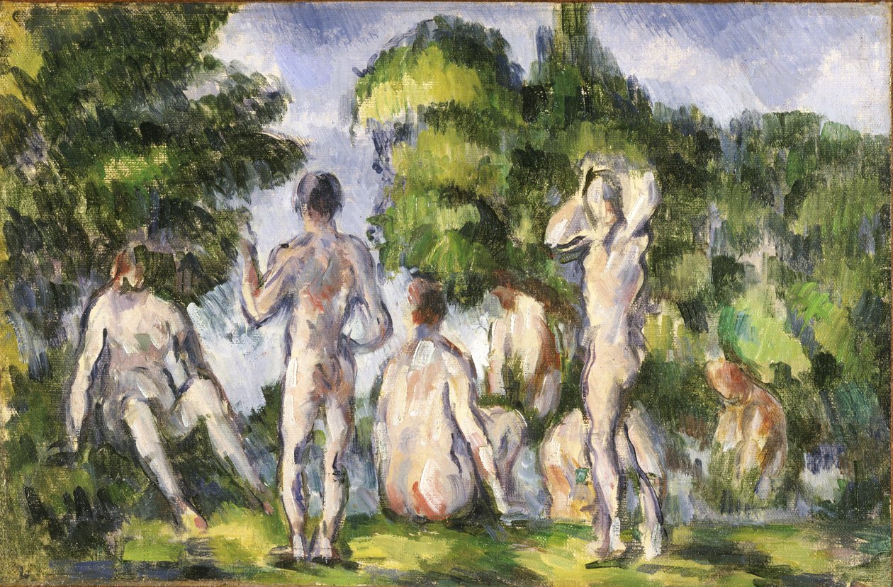 Groep baders door Paul Cézanne