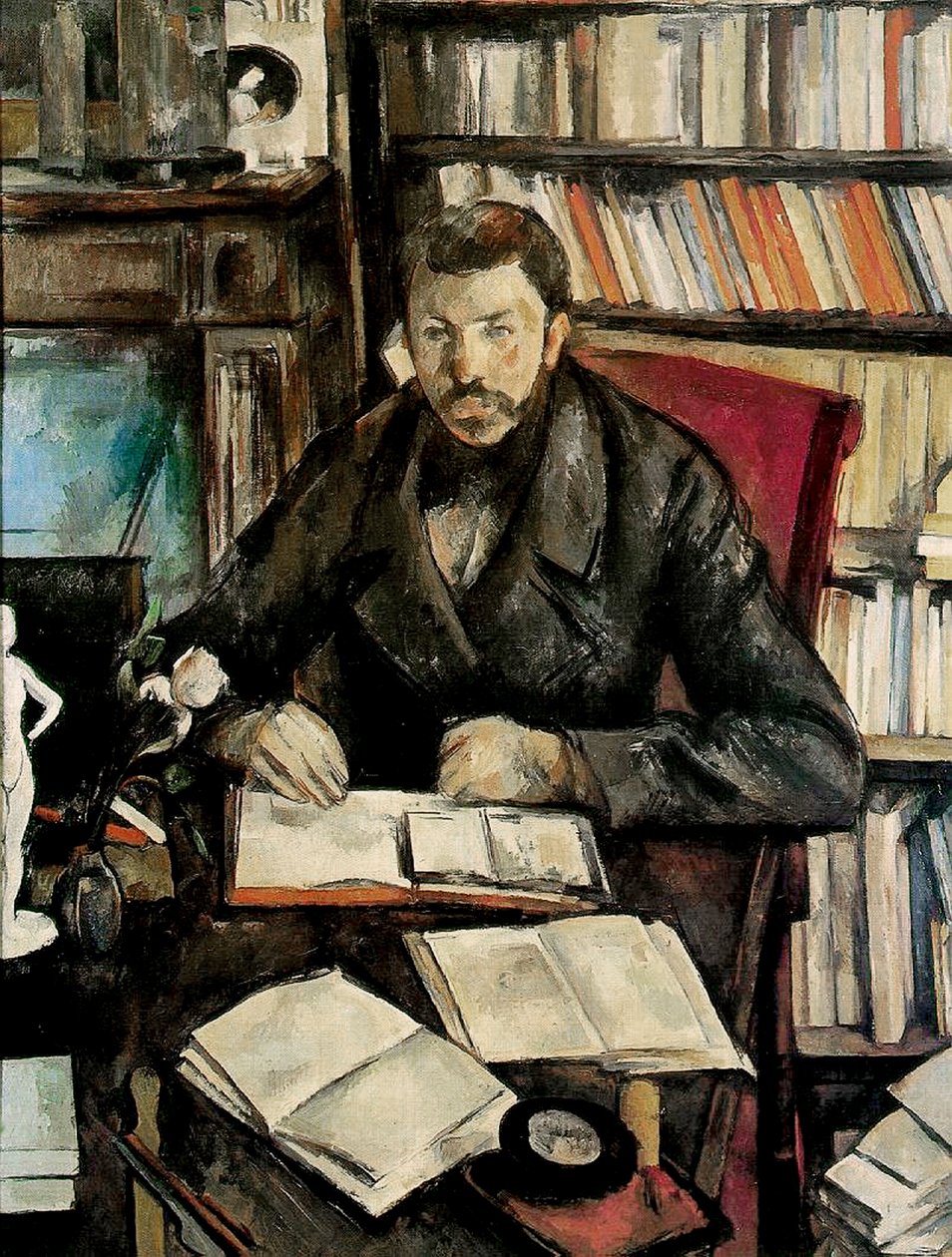 Gustave Geffroy, 1895 door Paul Cézanne