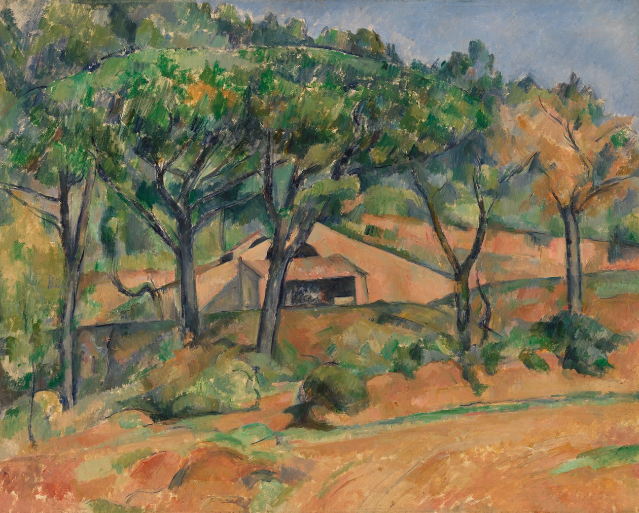 Huis in de Provence (ca. 1890) door Paul Cézanne