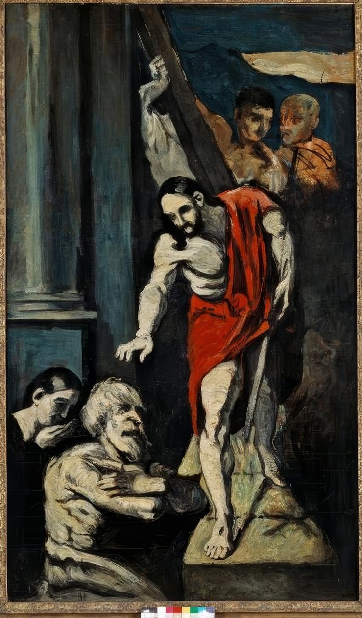 Christus in de limbo door Paul Cézanne