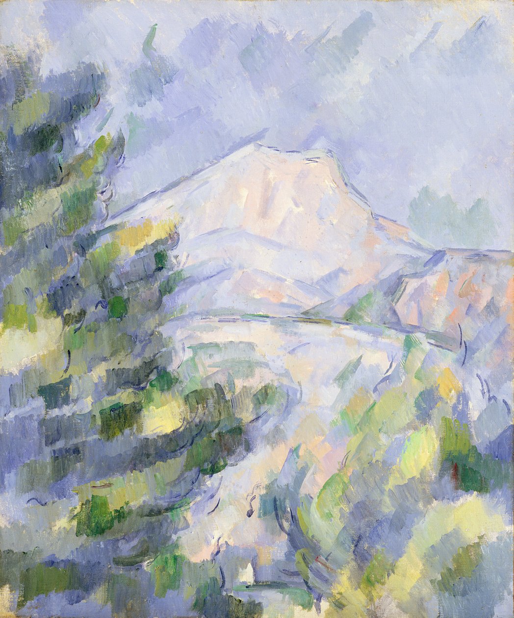 Mont Sainte-Victoire, c.1904-06 door Paul Cézanne