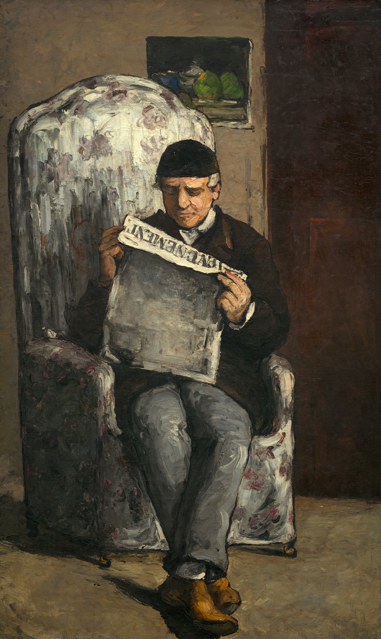 Portret van Louis-Auguste Cézanne door Paul Cézanne