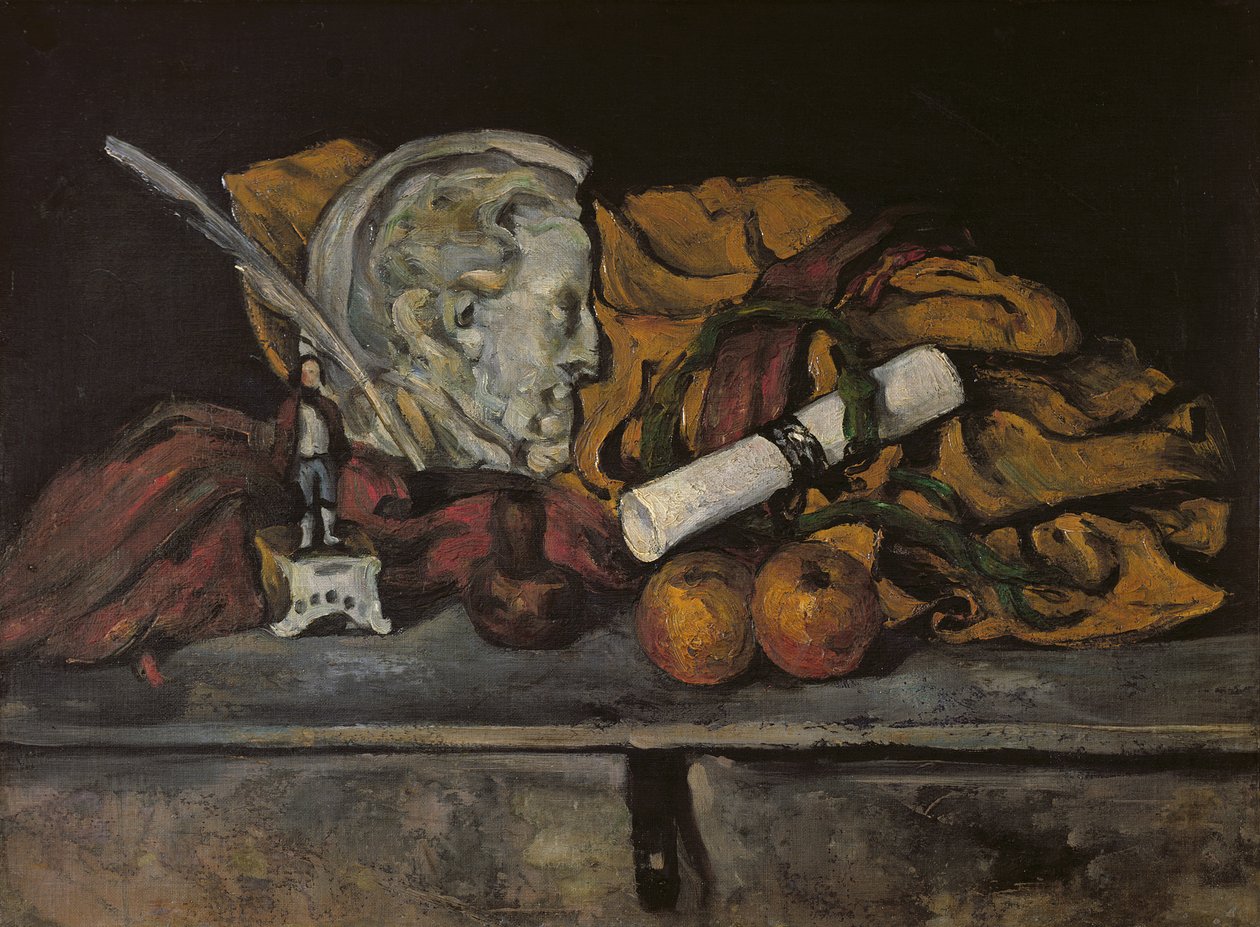 Stilleven van de accessoires van de kunstenaar, 1872 door Paul Cézanne