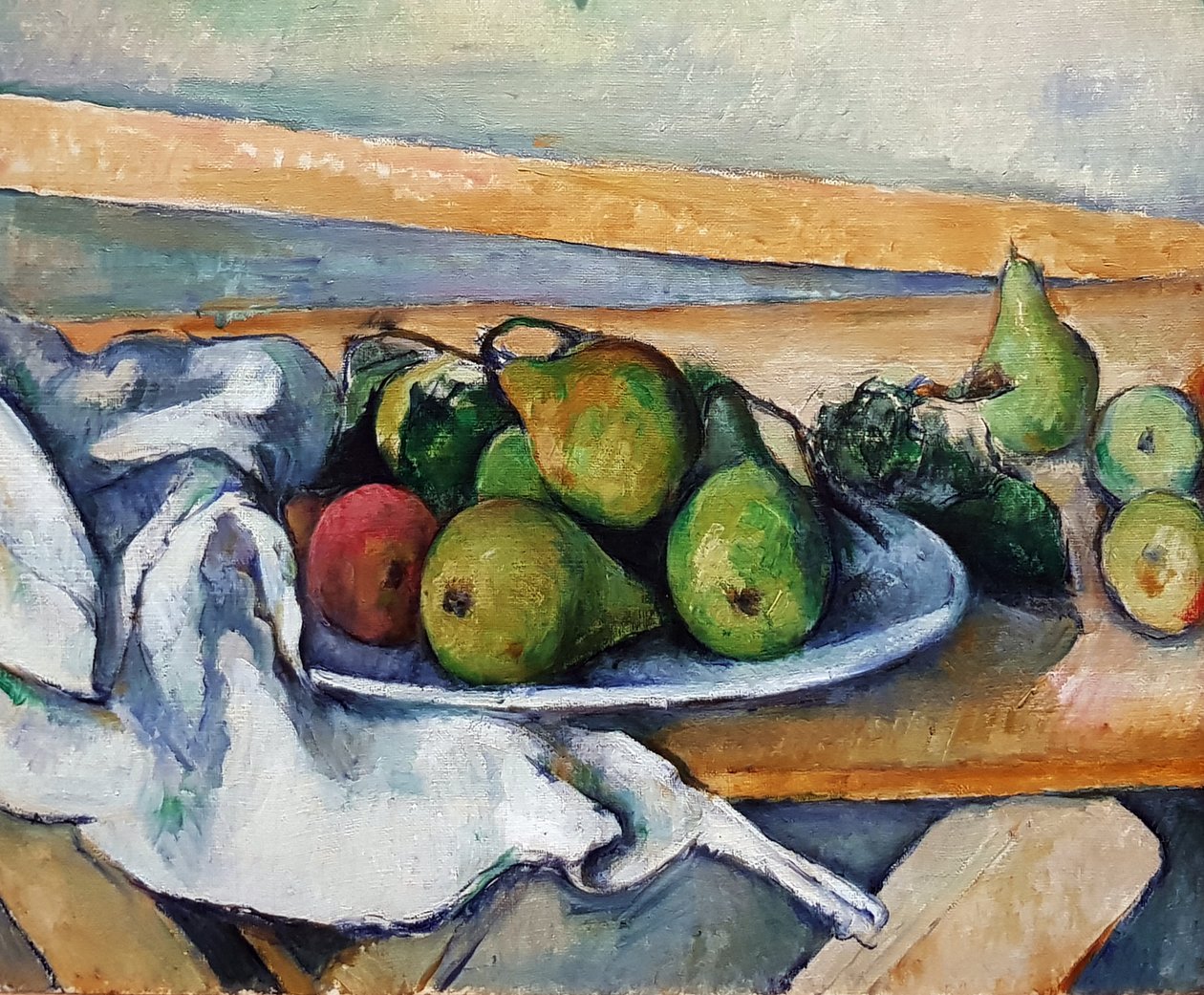 Stilleven met peren door Paul Cézanne