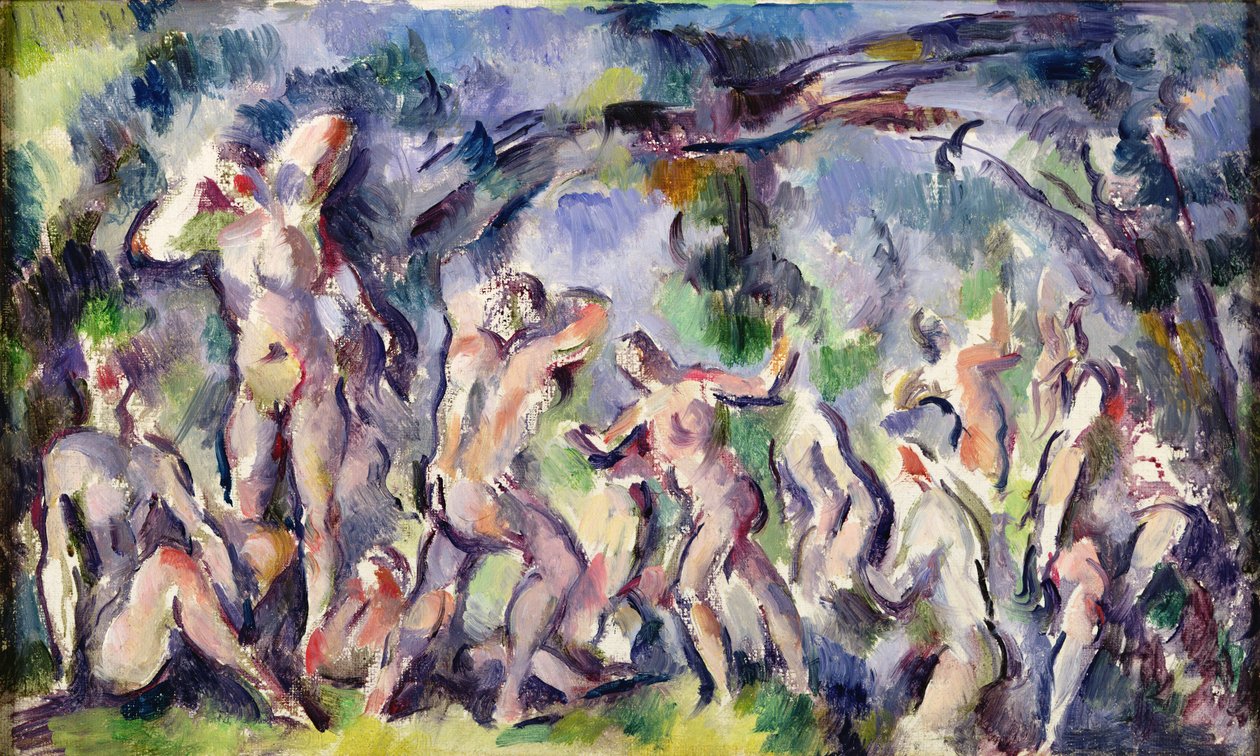 Studie van baders, ca. 1900-06 door Paul Cézanne