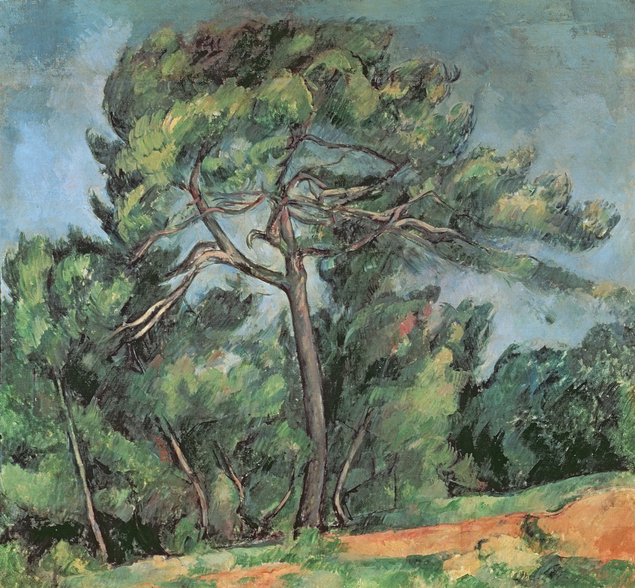 De grote den, c.1889 door Paul Cézanne