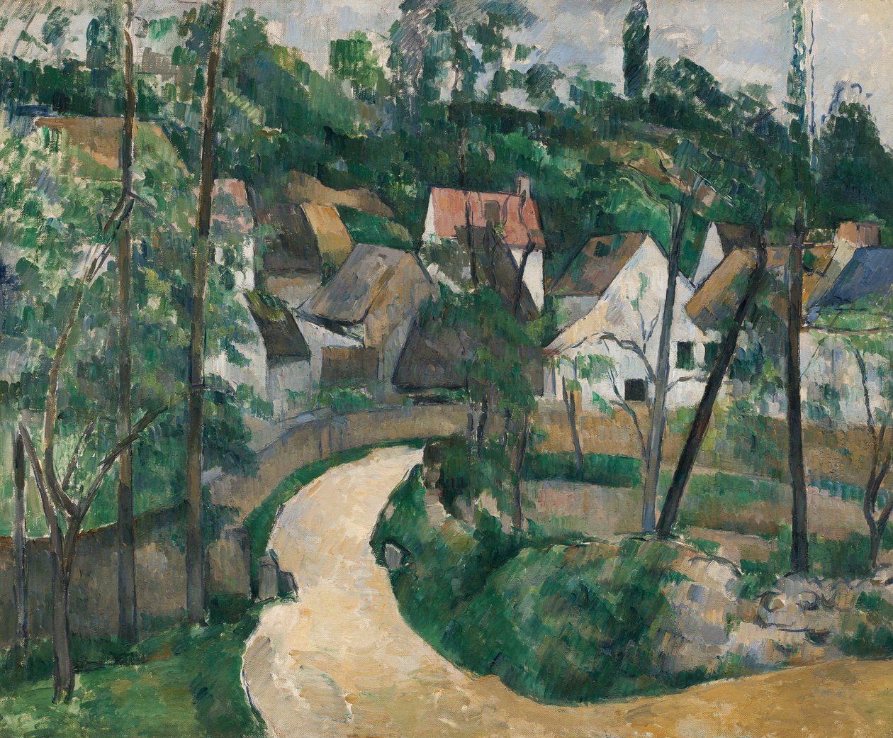 Bocht in de Weg door Paul Cézanne