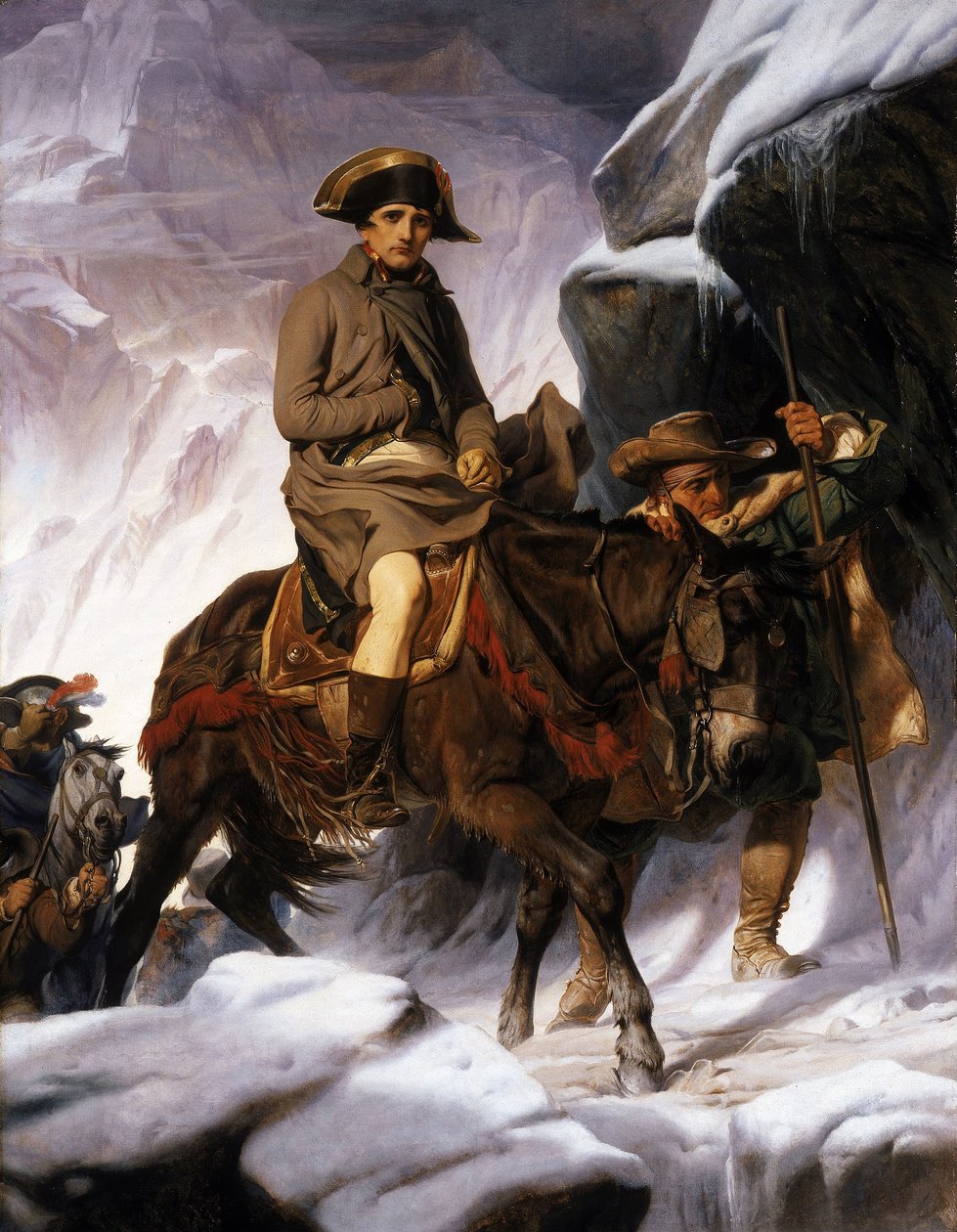 Napoleon steekt de Alpen over door Paul Delaroche