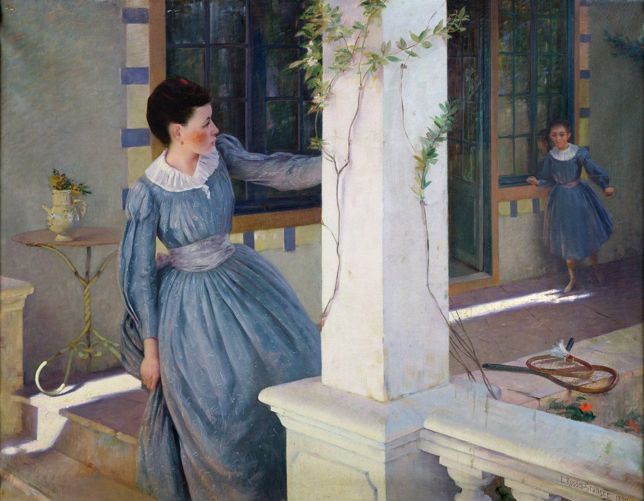 Verstoppertje, 1890 door Paul Edouard Rosset Granger