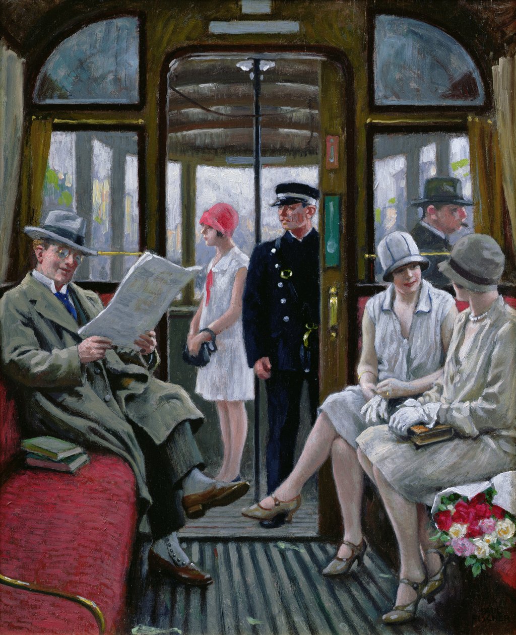 Tram van Kopenhagen door Paul Fischer