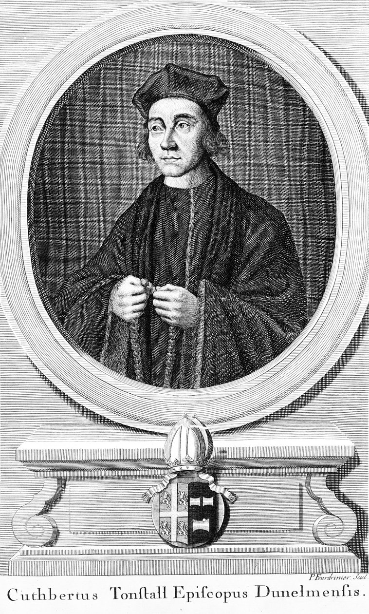 Cuthbert Tunstall, bisschop van Durham door Paul Fourdrinier
