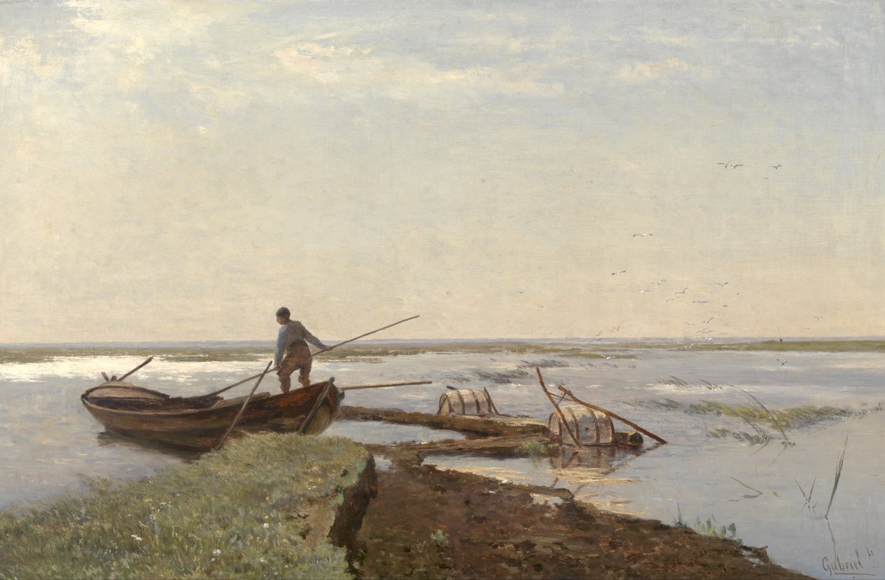 Polderlandschap (in de Kamperpolder) door Paul Joseph Constantin Gabriel