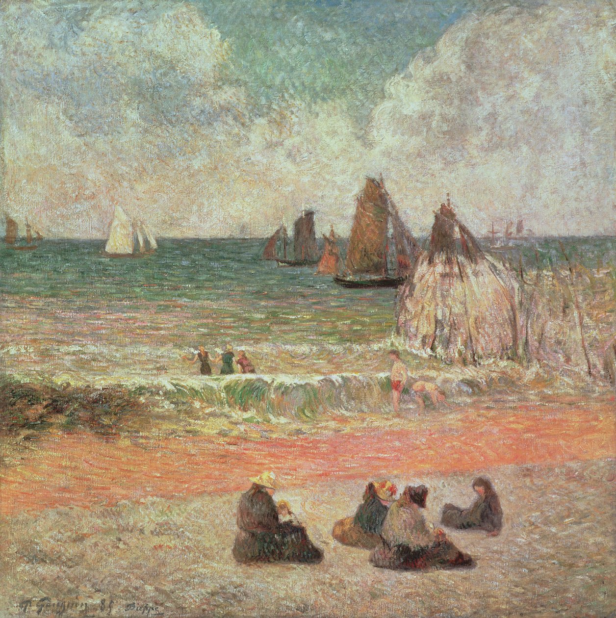 Baden, Dieppe door Paul Gauguin