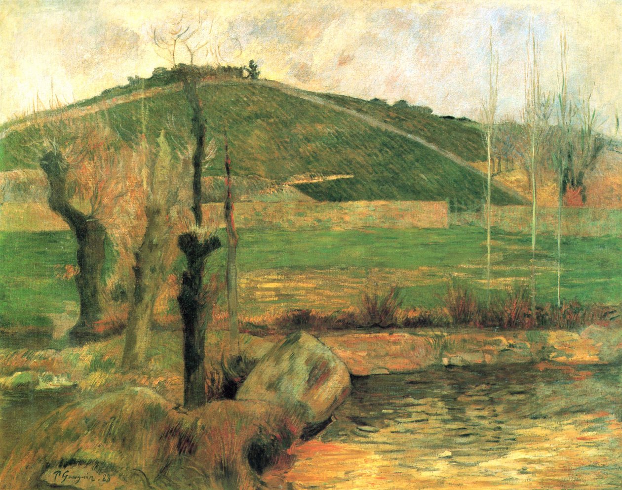 Uitzicht op Sainte-Marguerite in de Omgeving van Pont-Aven door Paul Gauguin