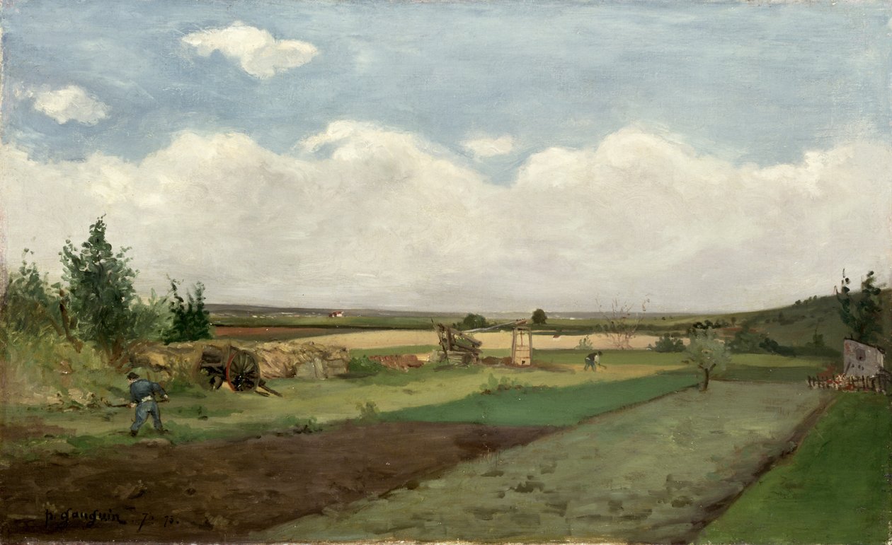 Landschap door Paul Gauguin