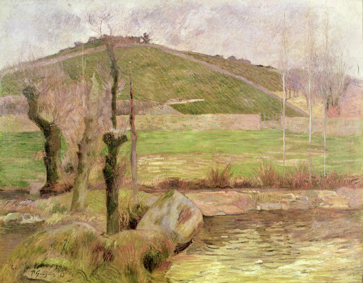 Landschap bij Pont-Aven, 1888 door Paul Gauguin