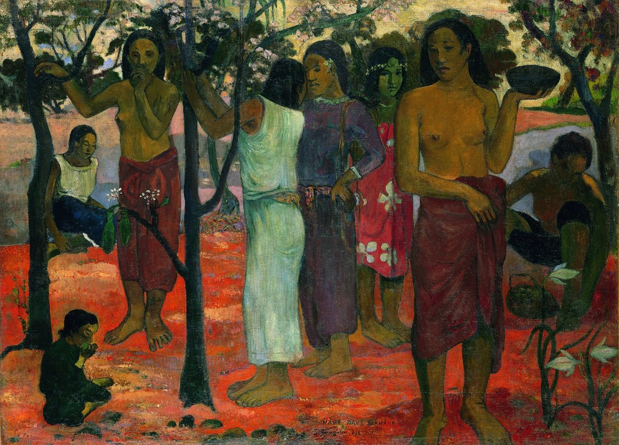 Nave nave mahana door Paul Gauguin