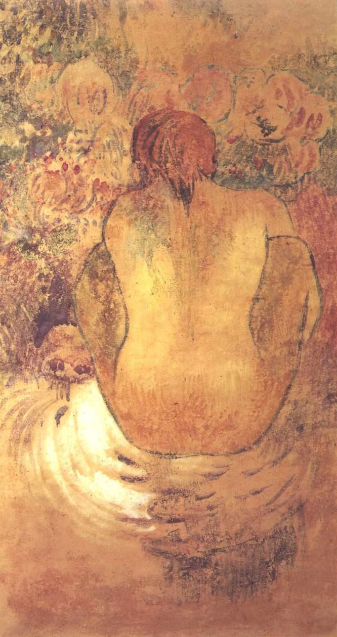 Achterkant Naakt door Paul Gauguin