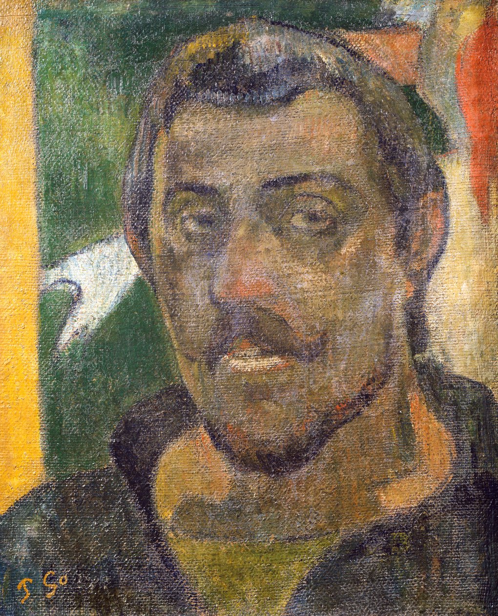 Zelfportret, c.1890-93 door Paul Gauguin