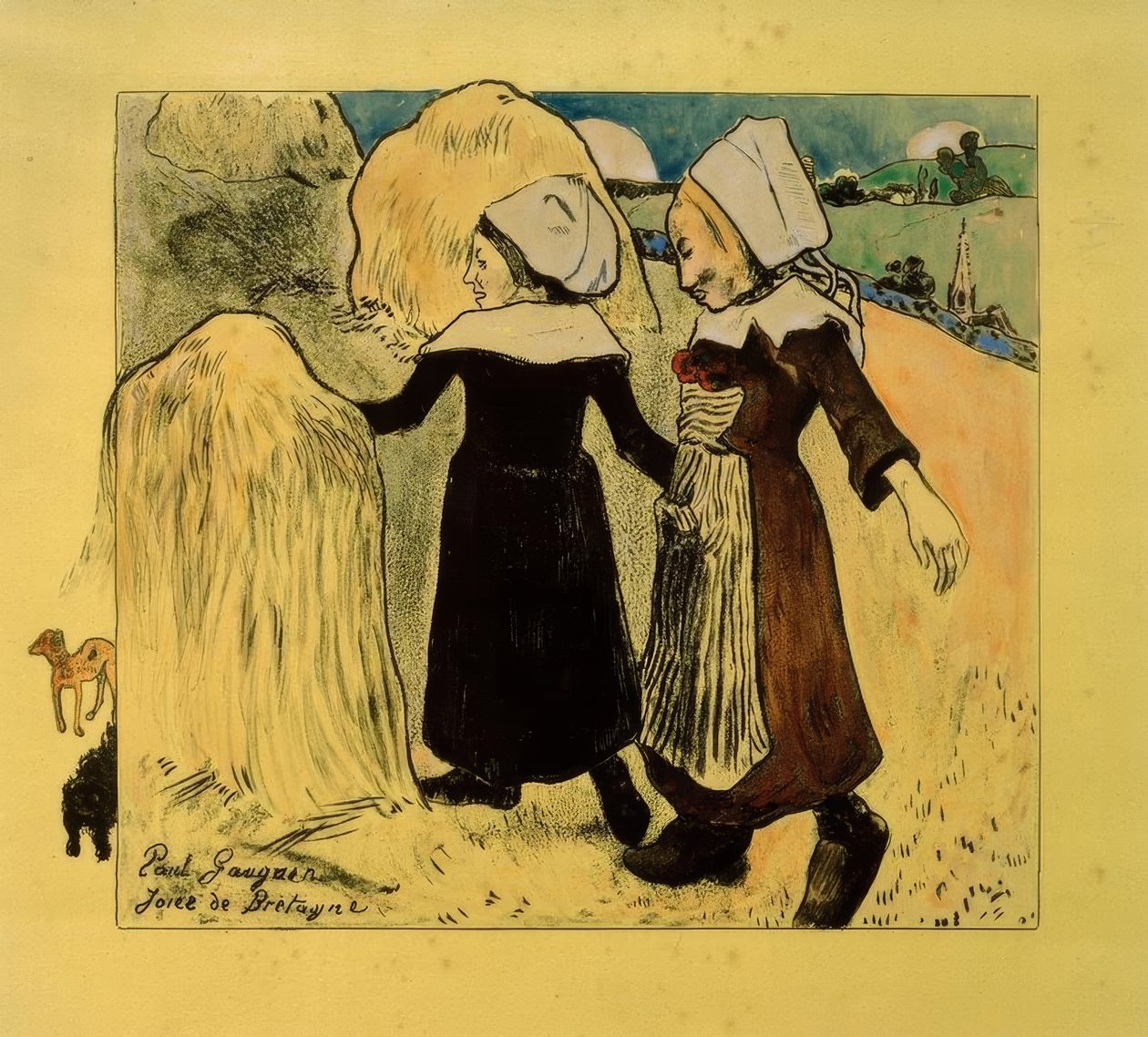 Suite Volpini: Joies de Bretagne door Paul Gauguin