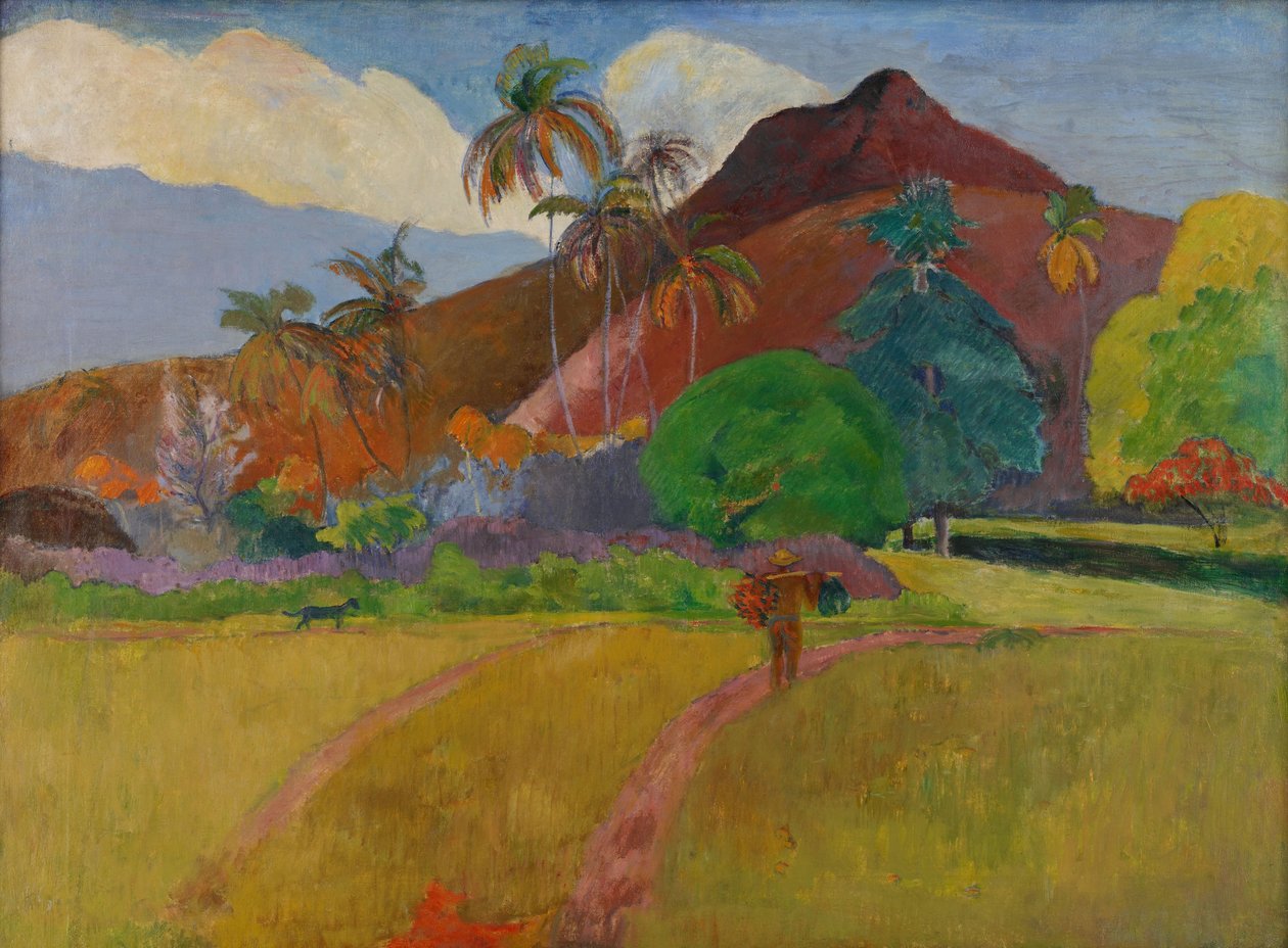 Tahitiaans landschap, 1891 door Paul Gauguin