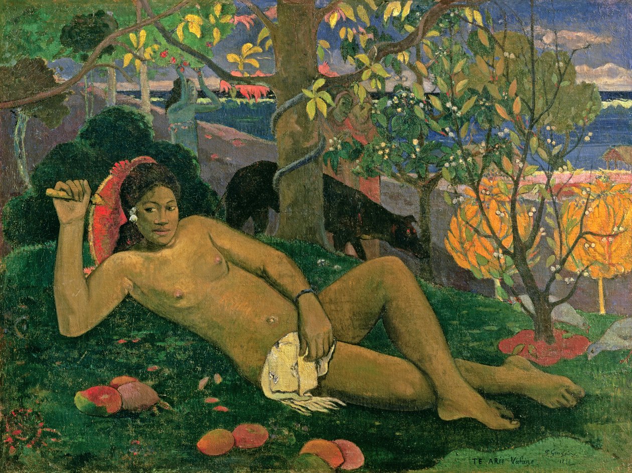Te Arii Vahine (De vrouw van de koning) door Paul Gauguin