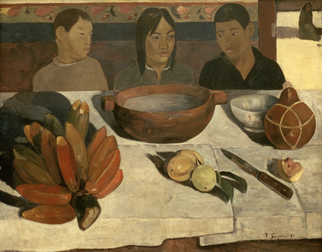 De Maaltijd (De Bananen) door Paul Gauguin