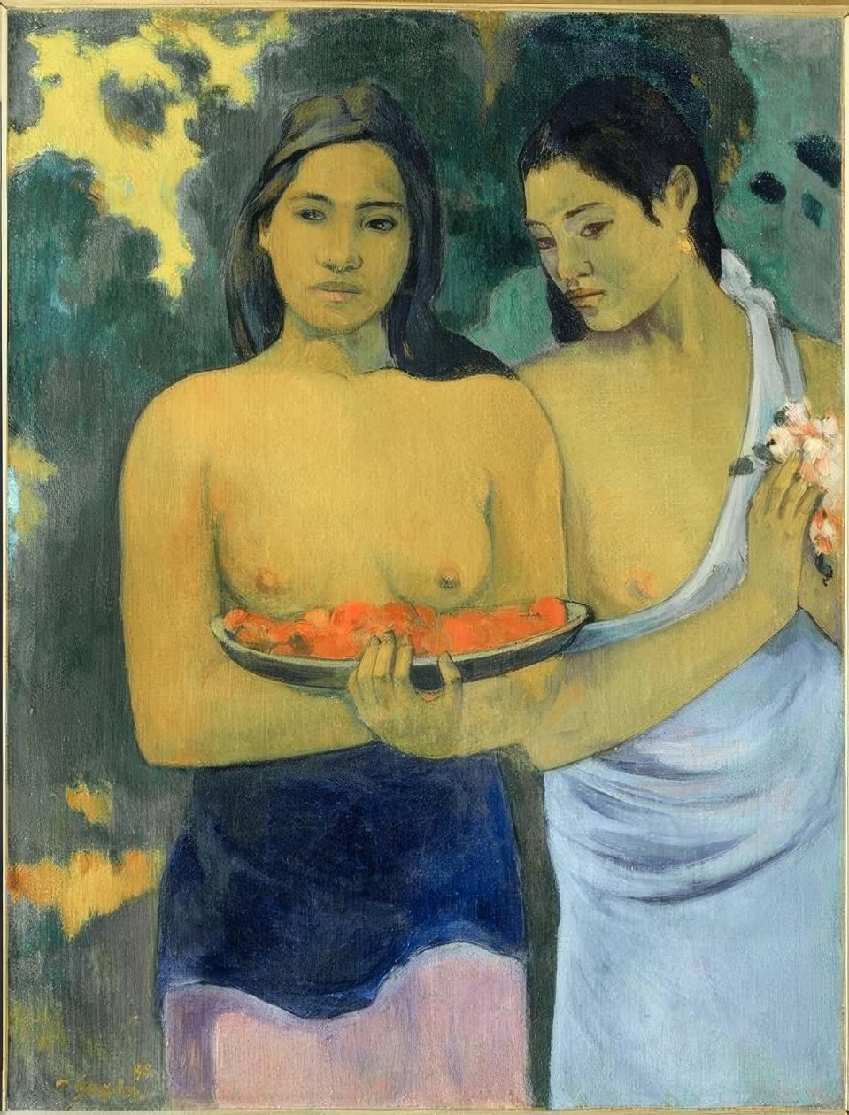 Twee Tahitiaanse vrouwen door Paul Gauguin