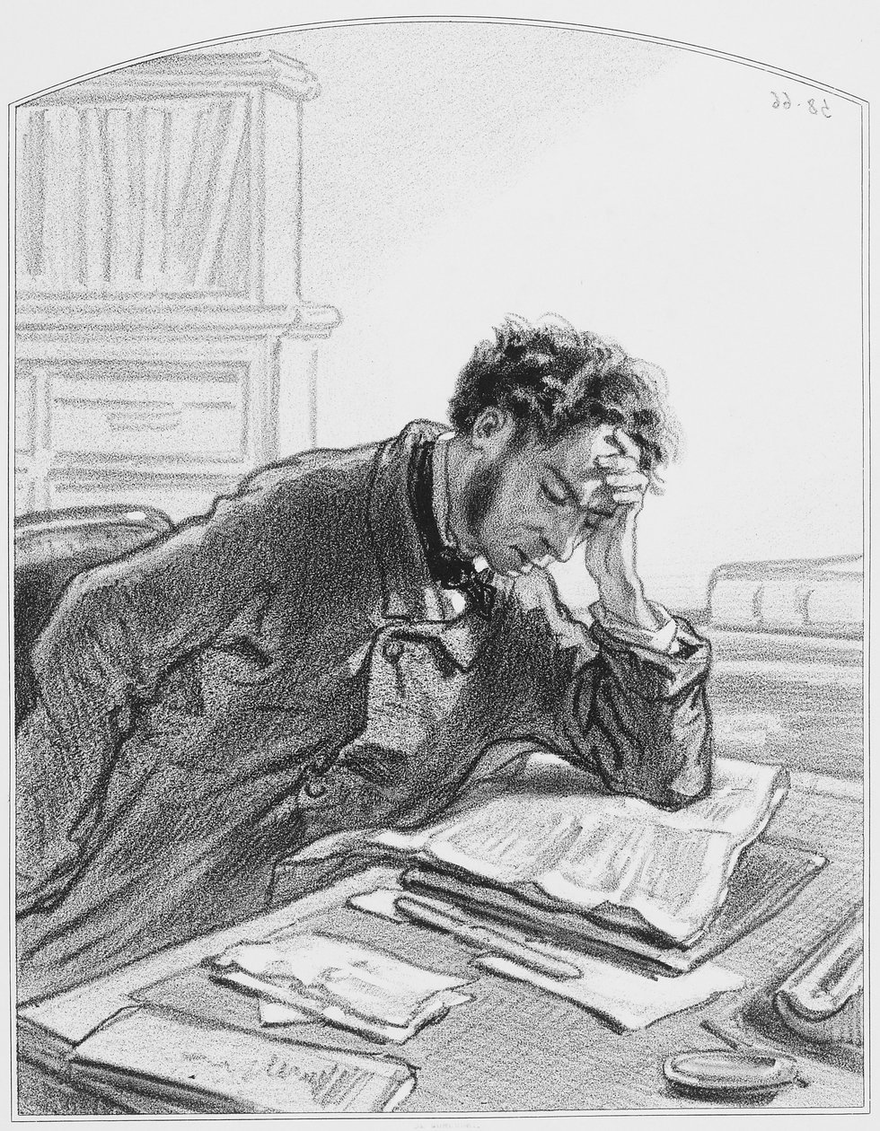 Mijn dagboek, Plaat 2 uit Les Toquades, 1858 door Paul Gavarni
