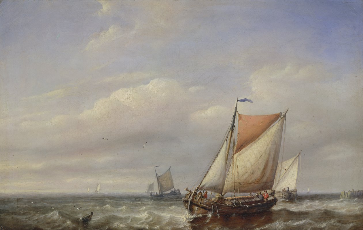 Stille Zee bij Mooi Weer door Paul Jean Clays