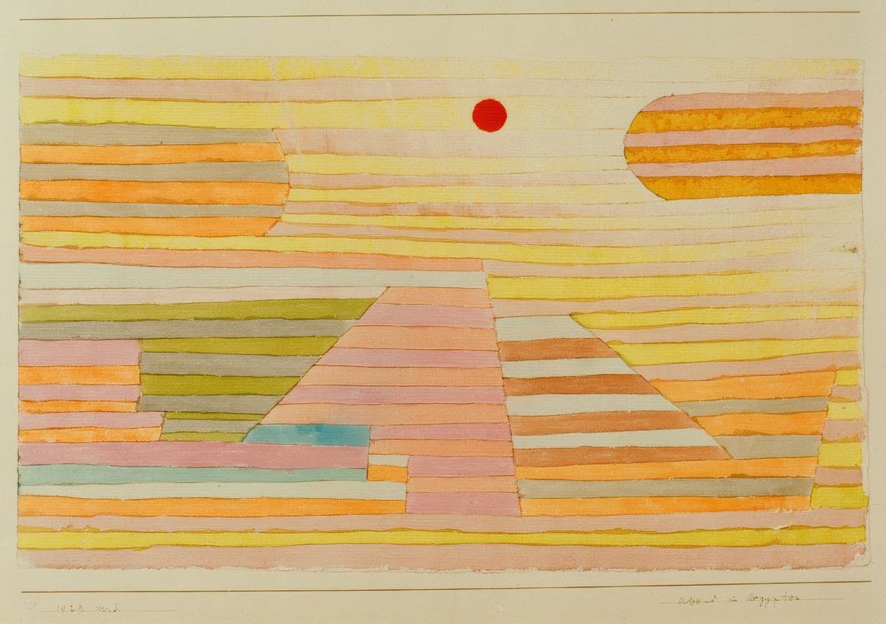 Avond in Egypte door Paul Klee
