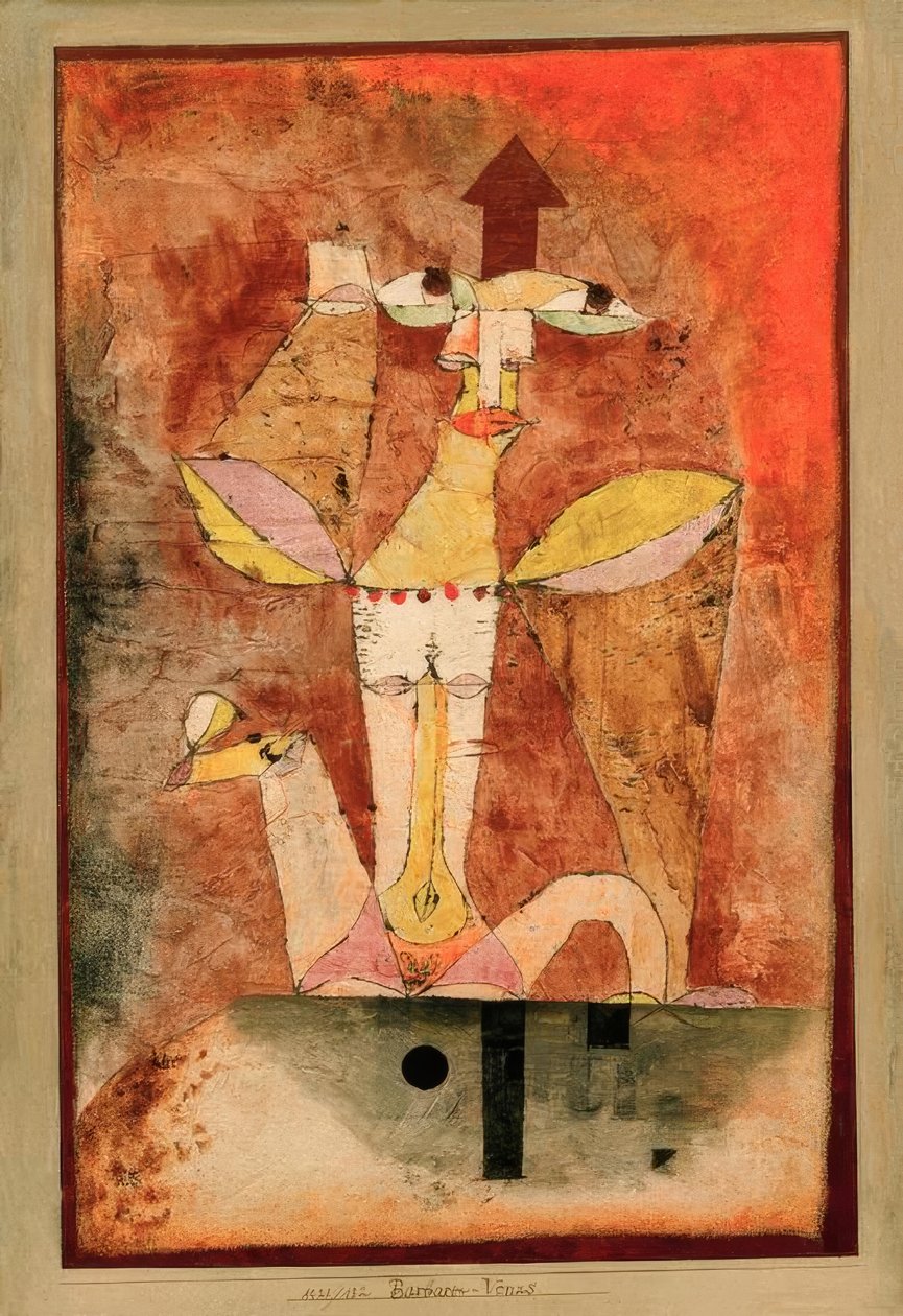 Barbaarse Venus door Paul Klee