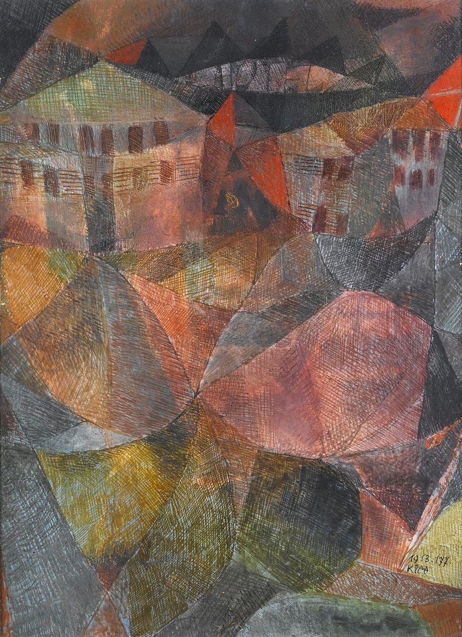Het hotel door Paul Klee