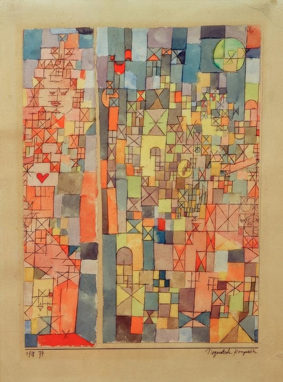Dogmatische compositie door Paul Klee