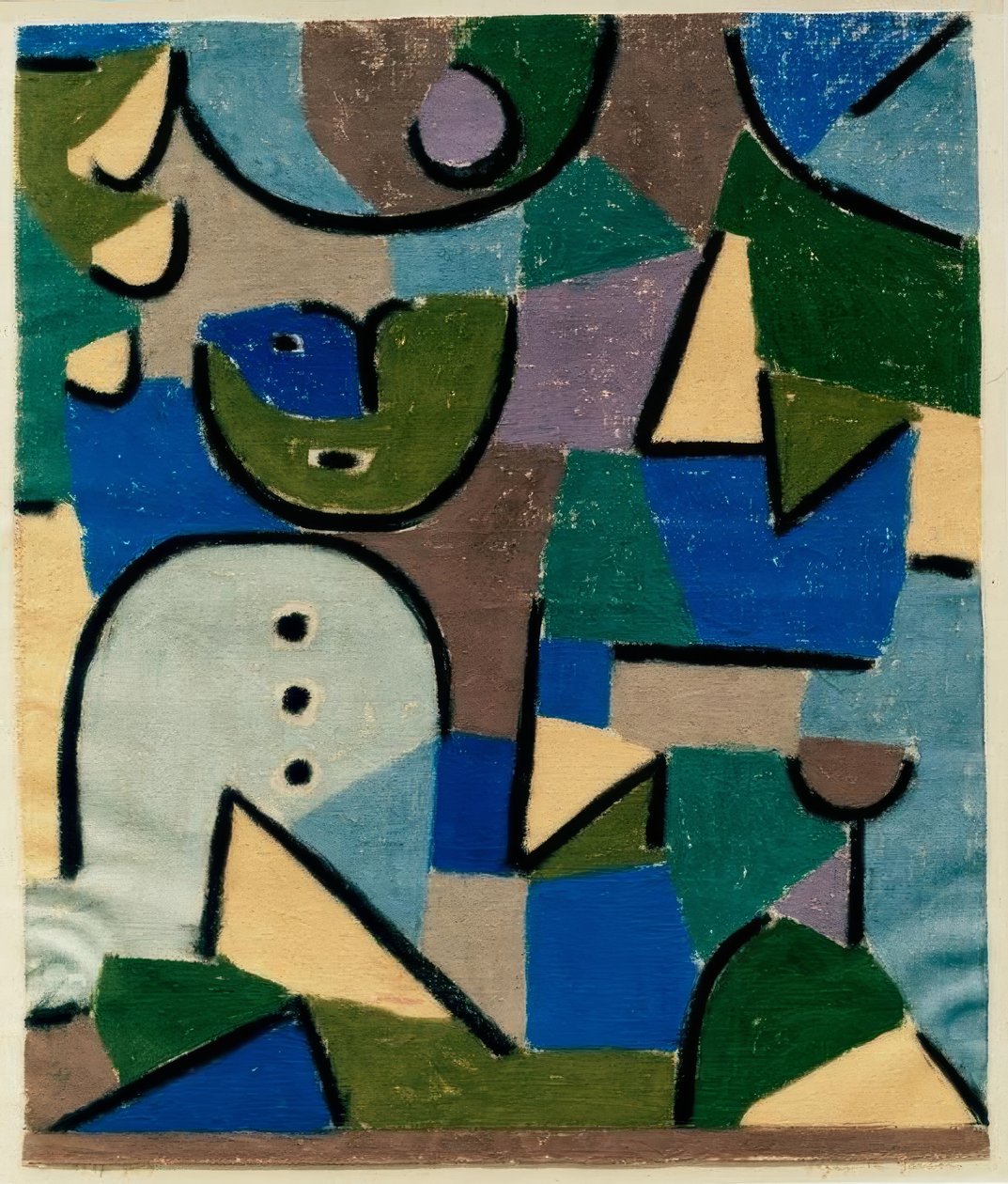 Figuur in de tuin door Paul Klee