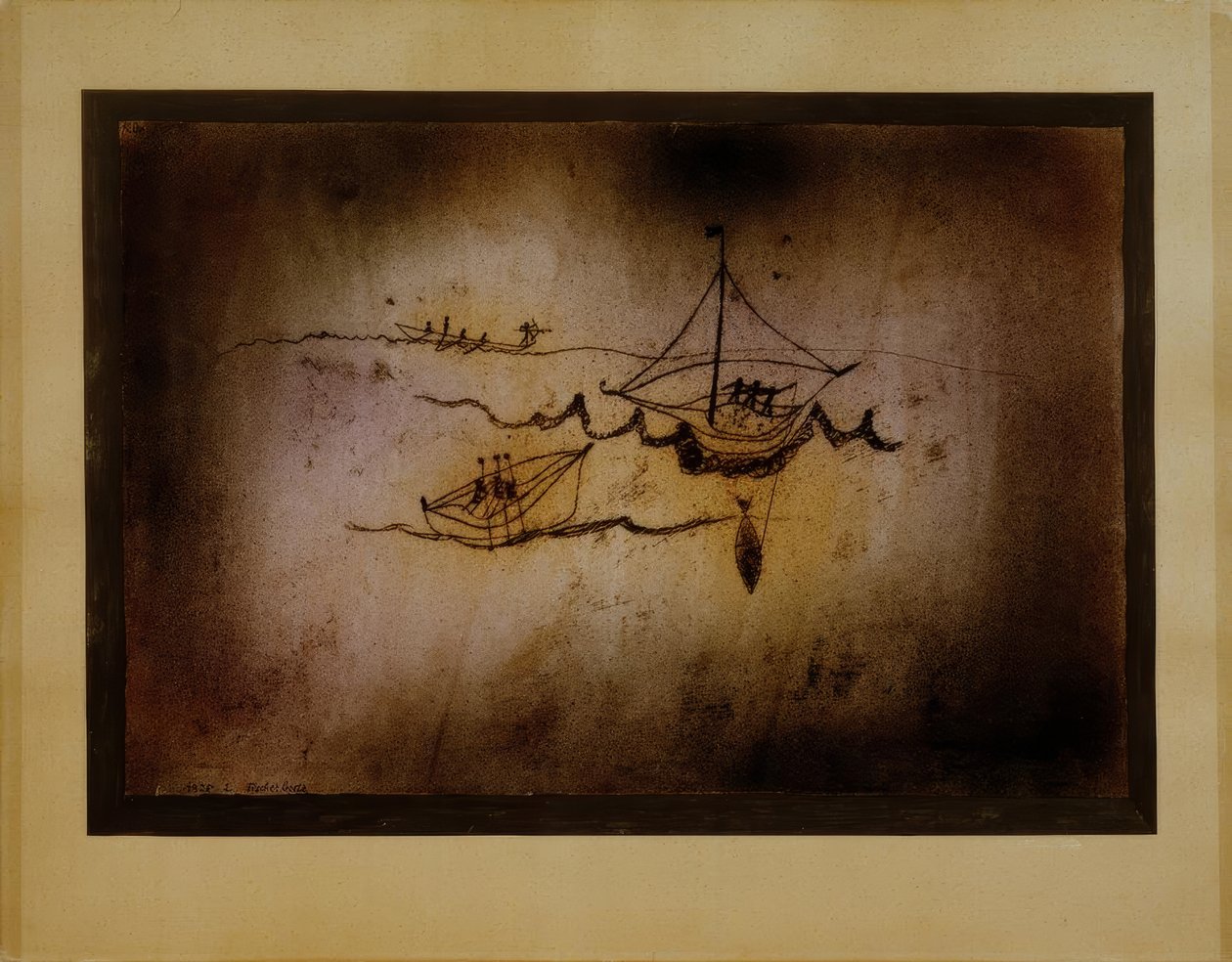 Vissersboten door Paul Klee