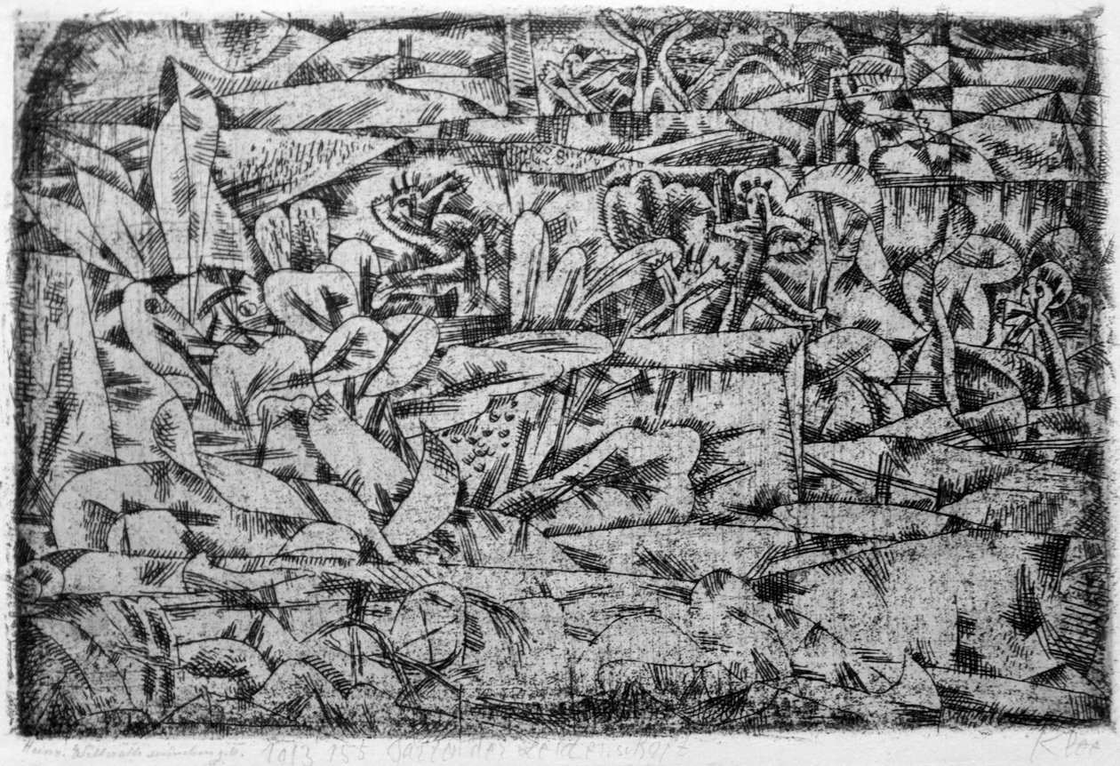Tuin van Passie door Paul Klee