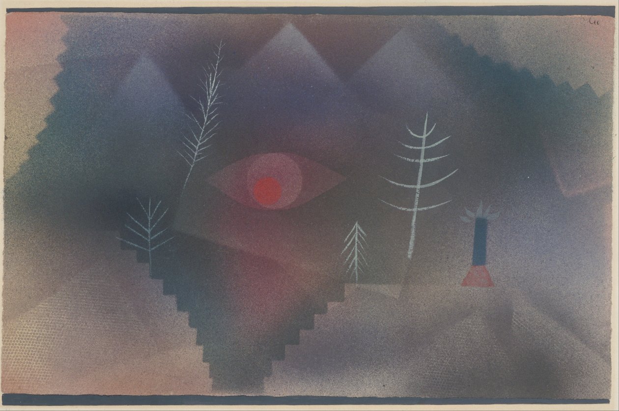 Blik op een landschap door Paul Klee